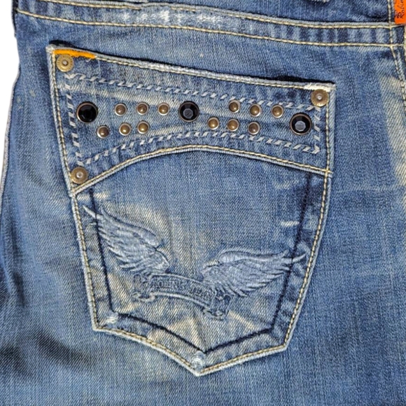 Robin’s Jeans Men’s Denim 30 Straight leg Studs Crystals Adorned Embellished - Picture 1 of 10